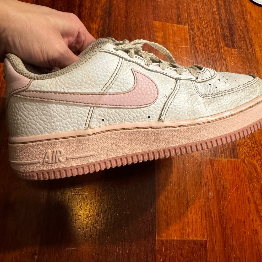 Nike Kids' Pink and Cream/White Sneakers